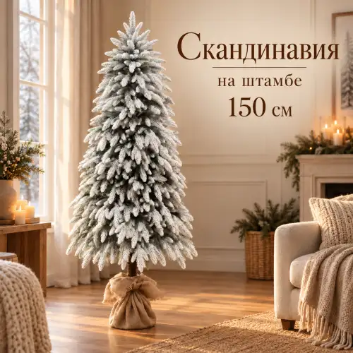 Ель заснеженная "Скандинавия" на штамбе 150 см