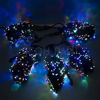 Комплект для дерева 5х20м, 1000Led, ХАМЕЛЕОН-7цв., черный каучук